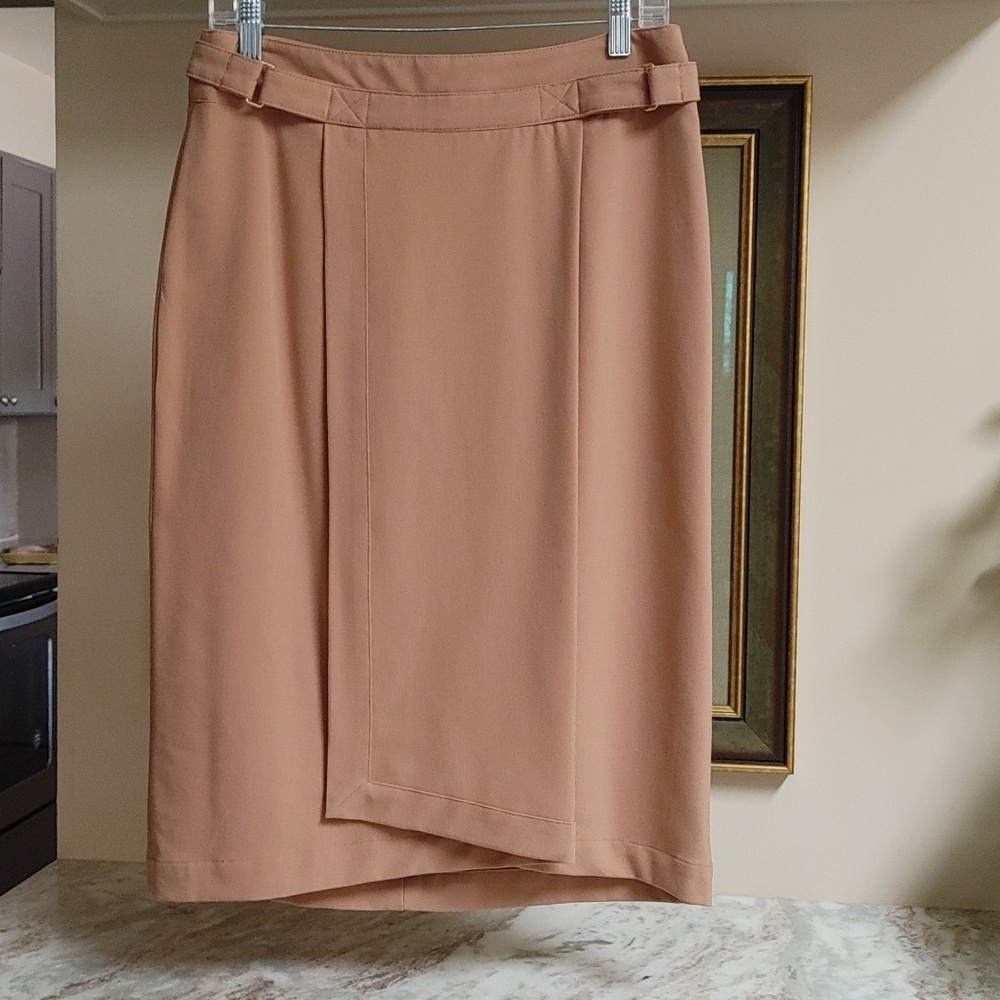 Semi Wrap Worthington Tan Pencil Skirt 10